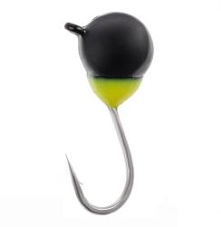 Мормишка вольфрамова Viking Fishing Round+drop 0.18g 2.5mm Black (5шт)